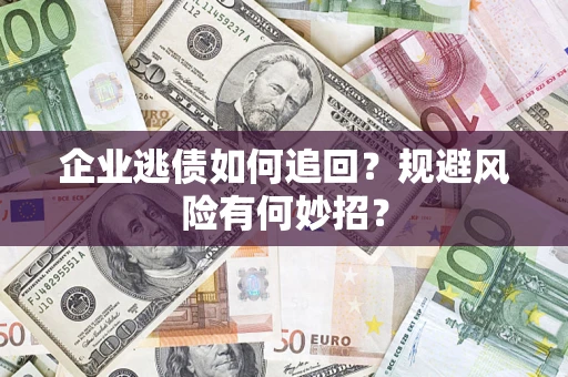 武汉企业逃债如何追回？规避风险有何妙招？