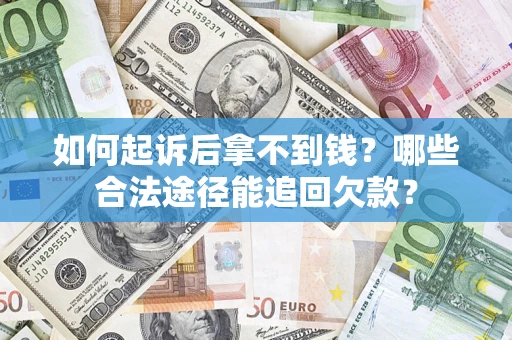 武汉如何起诉后拿不到钱？哪些合法途径能追回欠款？