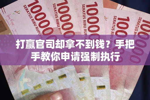 武汉打赢官司却拿不到钱？手把手教你申请强制执行