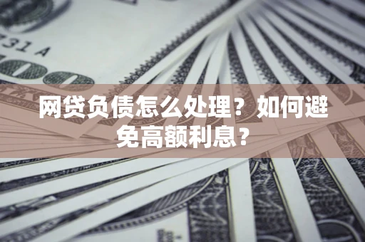武汉网贷负债怎么处理？如何避免高额利息？