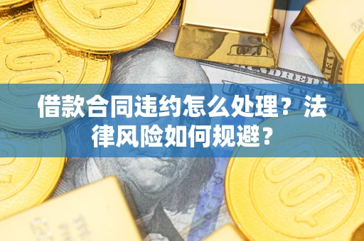 武汉借款合同违约怎么处理？法律风险如何规避？