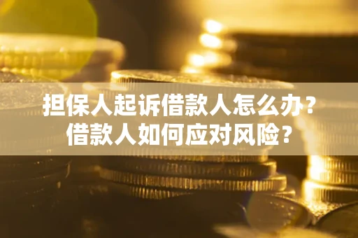 武汉担保人起诉借款人怎么办？借款人如何应对风险？