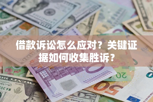武汉借款诉讼怎么应对？关键证据如何收集胜诉？