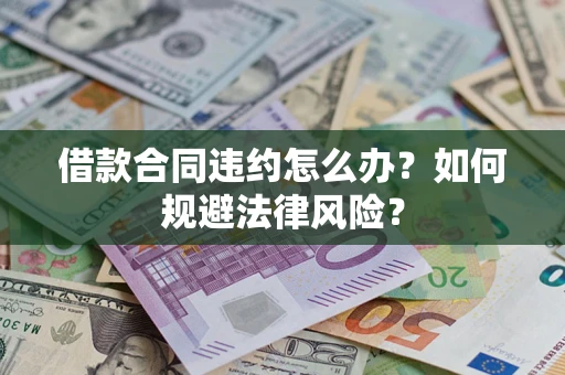武汉借款合同违约怎么办？如何规避法律风险？