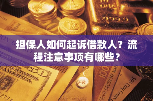 武汉担保人如何起诉借款人？流程注意事项有哪些？